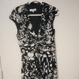 Black and White Floral Dress Size 12